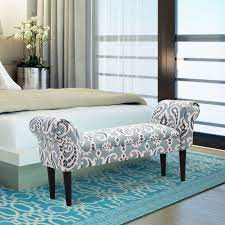 Bedroom Bench With Arms At The Foot Of The Bed Bedroom Decor Bedroom Bench Vintage Bed