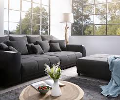 Wenn jemand diese woche abholen möchte, dann super. Bigsofa Violetta Schwarz 310x135 Cm Inklusive Hocker Und Kissen Big Sofa Ebay