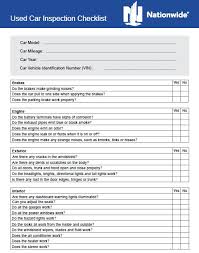Bring This Checklist To Your Next Used Car Viewing Inspection Checklist Used Cars Car Checklist