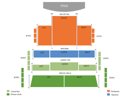 ferguson center for the arts concert hall seating chart and