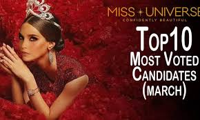 Shugart, president of the miss universe competition airs in more than 160 territories and countries across the globe including in the u.s on the fyi channel and on telemundo. Top 10 Most Voted Candidates Of Miss Universe 2020 2021 March Aboutmore Miss Universe 2020 2021 Own That Crown