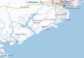 Located 25 miles (40 km) southwest of charleston in charleston county, south carolina. Michelin Landkarte Kiawah Island Stadtplan Kiawah Island Viamichelin