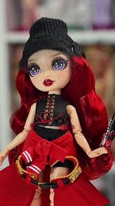 Ruby is ready to paint the town red! . Rainbow High Fantastic Fashion  (Runway) Ruby Anderson . I think this dress came out so stunning in person  and for sure met my expectations! . #rainbowhigh ...