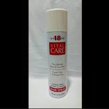 6 vital care styling hair spray 10 oz. Spray Para Cabelo Vital Care 18 Horas Shopee Brasil