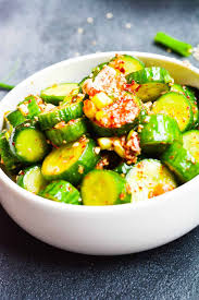 Korean Cucumber Salad A Taste Of Joy And Love Recipe Korean Side Dishes Korean Food Side Dishes Korean Cucumber Salad