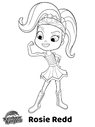 Print the rainbow rangers for free on our website. Rosie Redd Coloring Page Free Printable Coloring Pages For Kids