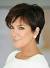 Layered Razor Cut Kris Jenner Haircut Back View