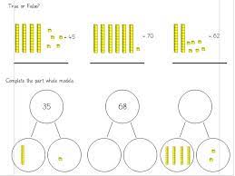 partitioning up to 100 year 1 differentiated worksheets white rose teaching resources