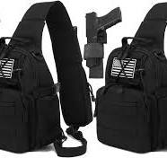 ATBP Small Tactical Holster Sling Backpack Accessories Shoulder Pouch Water Bottle & Radio Holder Crossbody Bag for Men