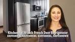 KitchenAid 30 inch French Door Refrigerator KRFF300ESS