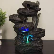 Decorate your home with various types of fountains such as garden, smoke, water running & more at myntra. Indoor Water Fountain Lights Led 6 Tier Waterfall Tabletop Home Zen Decoration Indoor Water Fountains Tabletop Fountain Waterfall Fountain