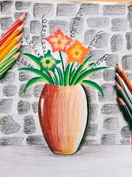 Flower drawings with color tumblr. Flower Pot Happy Easter Quotes Easter Wishes Happy Easter Messages