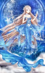 Người Ca Va Bướm Xanh Anime Mermaid Anime Princess Anime Art Girl
