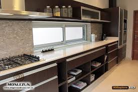 Amoblamiento Cocina Melamina Wengue Marmol Silestone Blanco Norte Ventanas De Cocina Remodelacion De Cocina Pequena Silestone Blanco Norte