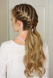 Make Double French Braid Hairstyle For Exclusive Exposure Braided Hairstyles Medium Length Hair Styles Hair Styles