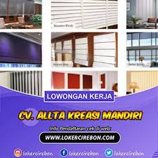 Jl.dr.cipto mangunkusumo 111, cirebon, indonesia. Lowongan Kerja Cv Allta Kreasi Mandiri Mandir Kerja Interior