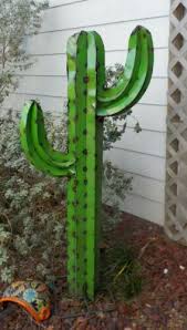 See more ideas about metal art, junk art, yard art. Metal Yard Art Saguaro Cactus Sculpture 52 4 4 Tall Green Ebay Yard Art Metal Yard Art Metal Garden Art