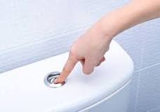 Las partes de una cisterna de agua en un inodoro de baño