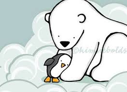 Pin By January Seydel On Stocking Design Polar Bear Illustration Bear Illustration Penguin Art