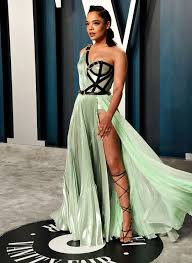 Mostly, i talk about goats. Tessa Thompson Attends The 2020 Vanity Fair Oscar Daily Tessa Thompson Fashion Oscar Fashion Tessa Thompson