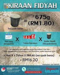 Kalkulator akan kira sekali berapa jumlah fidyah yang perlu dijelaskan bergantung kepada jumpa hari. Wajib Bayar Fidyah Jika Tak Sempat Makan Sedap Johor Facebook