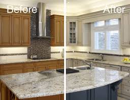 You can set different colors and materials for your kitchen cabinets. Cabinet Painters