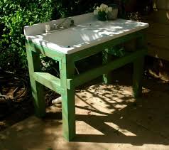 Pin By Michelle Baldwin On My New Back Yard Garden Sink Outdoor Sinks Potting Bench With Sink