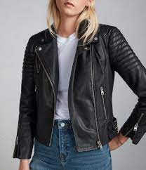 Womens Papin Leather Biker Jacket Black Image 2 Biker Jacket Outfit Women Jacket Outfit Women Leather Jackets Women