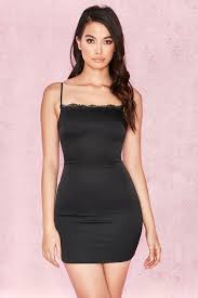 Clothing Bodycon Dresses Tosci Black Satin Slip Dress Satin Slip Dress Bodycon Dress Slip Dress