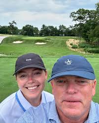 My Daughter Maggie and I playing Spring Lake Golf Club near the New Jersey  shore. Founded in 1898 George Thomas did the routing for a redo in 1910 and  Tillinghast redesigned the