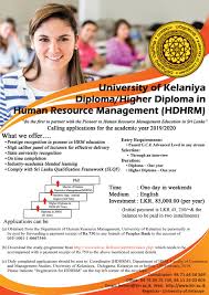 Developed by experts in the human resources profession, the courses included in this certificate program cover topics that are essential to the human resources function. Uok Today Diploma Higher Diploma In Human Resource Management Hdhrm 2019 2020