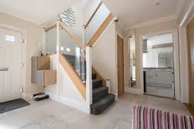 Other options include white oak, (offers water resistance), pine, brazilian cherry and maple. Painted And Glass Staircase Renovations Hambledon Staircases