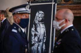 Shop unique banksy face masks designed and sold by independent artists. Banksy Tags Face Mask Street Art As Italy Returns Stolen Work To France