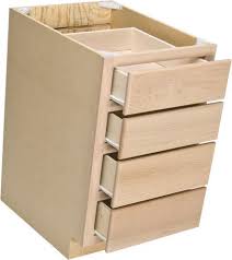 unfinished oak 4 drawer base cabinet