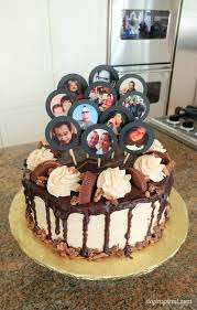 Chocolate Birthday Cake Cake Pops Turn Facebook Photos Into Diy Cake Toppers Diy Birthday Cake Cake Cake For Husband