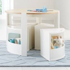 Nesting White And Natural Play Table And Chairs Set Reviews Crate And Barrel Kids Table And Chairs Table And Chair Sets Toddler Table