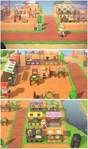 Food Court And Shopping Area Ac Newhorizons New Animal Crossing Animal Crossing Game Tame Animals