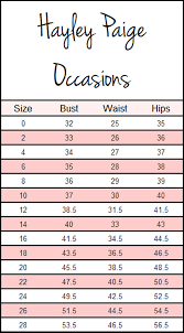 Use a tape measure to get accurate bust, waist and hip measurements at home. Size Charts Blush Bridal Formal