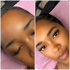 Powder brows, also called Ombre Brows or Shaded Brows, is a semi-permanent  makeup technique that creates a soft, powdered effect similar to makeup or  brow tint. Instead of individual hair strokes (like
