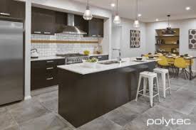 Basically you can get a laminate door from any cabinet maker, and if you want a door with a shape you need to ask for a vinyl wrap door. Kitchen Photo Gallery Polytec