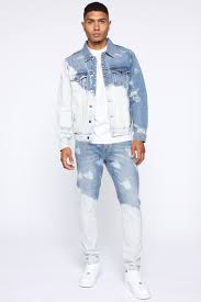 Bleach Bod Denim Jacket Bleachbluewash In 2020 Diy Denim Jacket Denim Outfit Men Denim Fashion