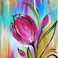 Paint Nite: Whimsical Tulip event in Langley, BC