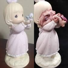 Precious moments quotes precious moments coloring pages precious moments figurines cute images cute pictures comic pictures holly hobbie jolie photo my precious. This Guy Repurposes Precious Moments And We Can T Look Away Apartment Therapy