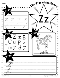 Letter Z Worksheet Tracing Coloring Writing More Tracing Worksheets Preschool Letter N Worksheet Letter S Worksheets