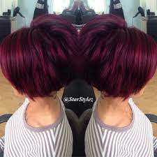 Image Result For Purple And Red Short Hair Short Hair Styles Hair Color Highlights Short Hair Color