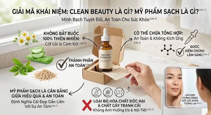 Clean Beauty l&agrave; g&igrave; ? Clean Beauty c&oacute; &yacute; nghĩa g&igrave; với ch&uacute;ng ta? - KOR COSMETICS - Mỹ phẩm H&agrave;n Quốc ch&iacute;nh h&atilde;ng