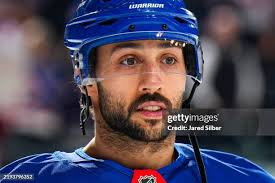 Vincent Trocheck of the New York Rangers celebrates with Alexis... News  Photo