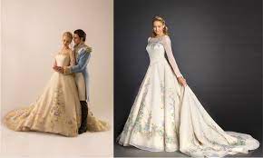 Big News We Re Adding A Limited Edition Cinderella Wedding Dress Based On Costume Designer Sand Movie Wedding Dresses Disney Princess Wedding Wedding Dresses