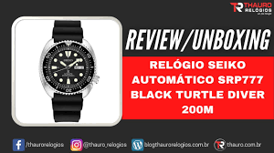 Review Unboxing Relogio Seiko Automatico Srp777 Black Turtle Diver 200m Thauro Relogios Youtube