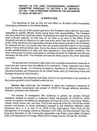 Lahat po tayo ay nahaharap sa crisis na to ganon pa man alam ko at alam nyo din may dahilan ang lahat kung bakit ngyayari ito. Rappler On Twitter Look President Rodrigo Duterte S 1st Weekly Report To Congress On The Government S Response To Covid 19 Under The Bayanihan To Heal As One Act Pages 1 4 Via Maracepeda Https T Co 7gfkjnwv89